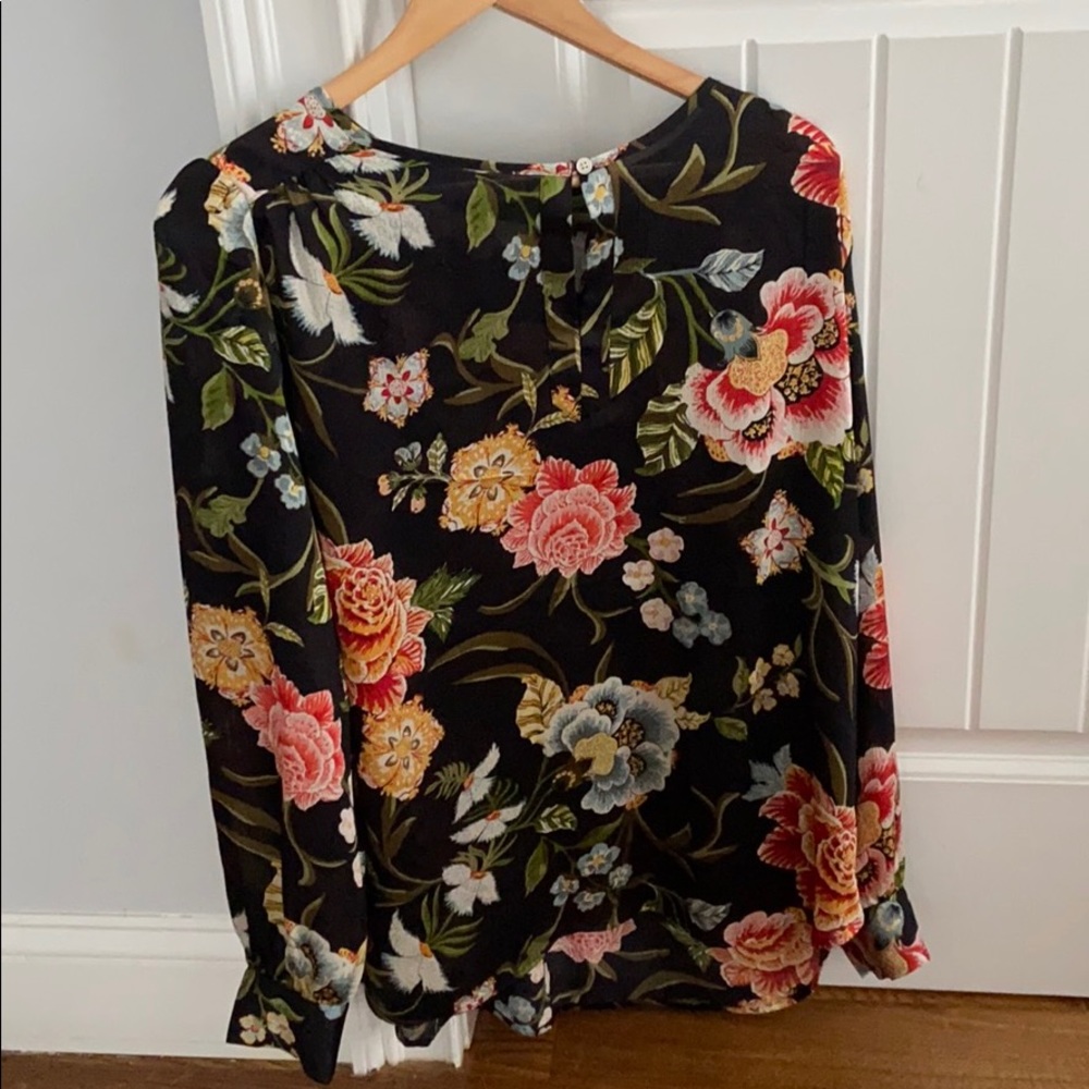 Loft flowy floral blouse, size M